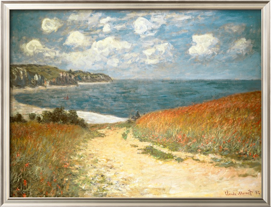 Path Through the Corn at Pourville, c.1882 - Claude Monet Paintings